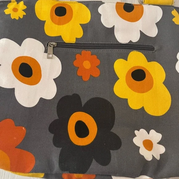 Summer Blooms Farmhouse Is My Style Tote Bag Pockets Lined Durable - Picture 3 of 5